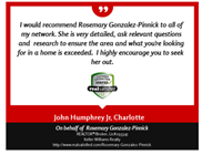 Testimonial from John Humphrey Jr, Charlotte
